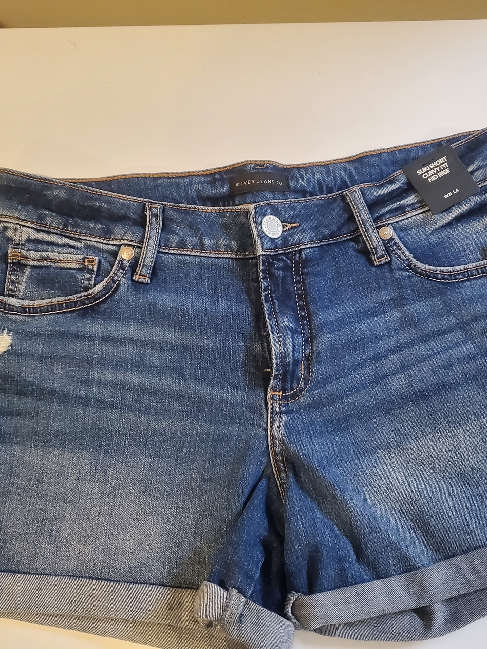 Silver Jeans Women's Blue Denim Short Jeans